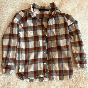 Janie and Jack boys plaid button down size 6